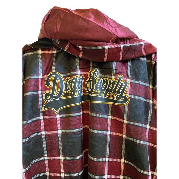 Doggy Style By Snoop Dogg Plaid Hooded Robe With Belt & Pockets S - Picture 3 of 7